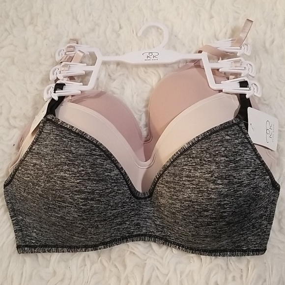 💕RENE ROFE💕 Comfort Wire-Free Bras Set (3 Pack) 34C NWT